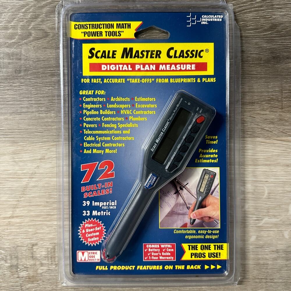 NEW Calculated Industries Scale Master Classic 6015 Digital Plan Estimating Tool